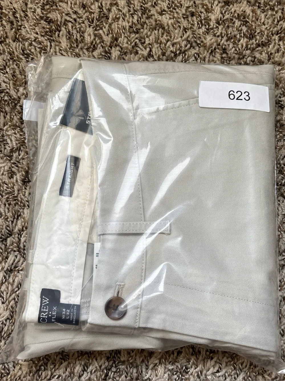 J. Crew Men's Chino Pants in Light Stone